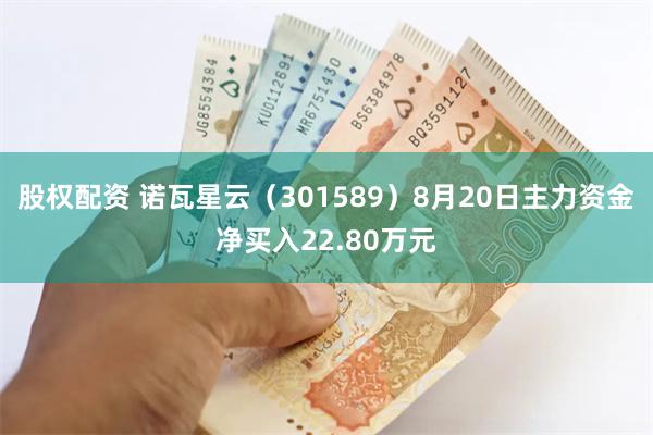 股权配资 诺瓦星云（301589）8月20日主力资金净买入22.80万元